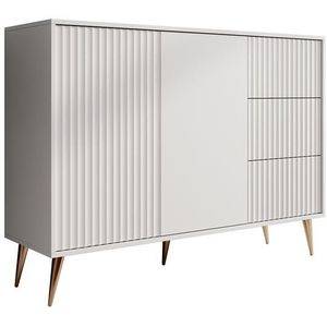 Meubella - Dressoir Winq - Wit - 135 cm