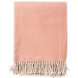 Dutch Decor - EVONY - Plaid 140 x180 cm - zigzag patroon - roze