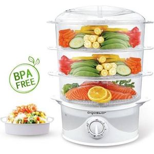 Aigostar Fitfoodie 30CFO - Stoomkoker, 800 W, BPA vrij - Wit