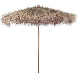 vidaXL - Parasol - van - bamboe - met - dak - van - bananenbladeren - 270 - cm