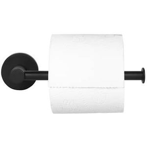 QUVIO Toiletrolhouder metaal - zwart