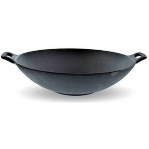 OTIX Gietijzeren wokpan - Alle warmtebronnen - Inductie - Wok - Zwart - 31cm - Gietijzer - Wokpannen