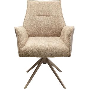 Kare Design Liverpool draaistoel armleuningen - beige