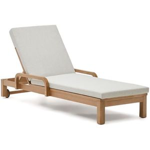 Kave Home - Ligstoel Sonsaura van FSC 100% massief eucalyptushout