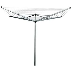 Brabantia Topspinner Droogmolen - met Metalen Grondanker - 40 m - Metallic Grey