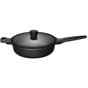 Sola Fair Cooking Hapjespan - Ø 28 cm - Aluminium Pan met Anti-aanbaklaag - Zwart/Wit