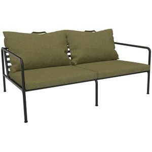 Houe Avon 2-zits loungebank frame zwart stof leaf heritage