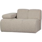 WOOOD 1-zits bank met arm links Mojo - Bouclé - Beige - 74x120x97 cm