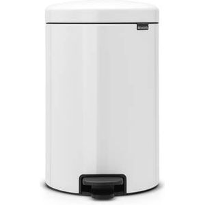 Brabantia NewIcon Prullenbak - 20 liter - White - met Metalen binnenemmer