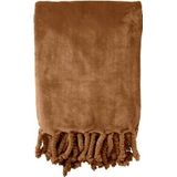 Dutch Decor Plaid 150 x 200 cm - FLORIJN - Tobacco Brown - bruin