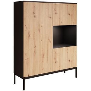 Meubella Vitrinekast Lagos - Eiken - 120 cm