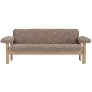 Audo Copenhagen Brasilia 2-zits bank naturel eiken Sheepskin Sahara