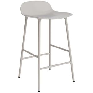 Normann Copenhagen Form Barkruk Low 65 cm - Staal - Warm Grijs