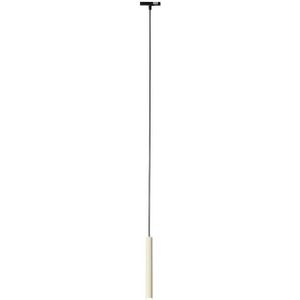 QAZQA Moderne hanglamp zwart beige voor railsysteem 1-fase -