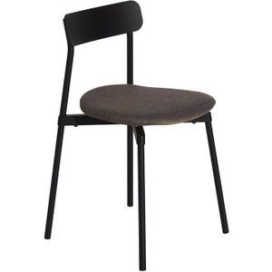 Petite Friture Fromme Wood eetkamerstoel Upholstered Black