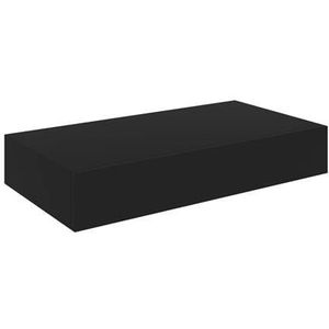 vidaXL-Wandschap-met-lade-zwevend-48x25x8-cm-zwart