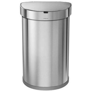 Simplehuman Semi-Round Liner Pocket Sensor Afvalemmer 45 Liter