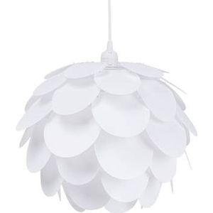 Beliani - RHINE - Hanglamp - Wit - Synthetisch materiaal