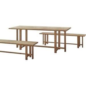 Tikamoon - Tuinset van gerecycled massief teakhout Antonia, 6 pers.