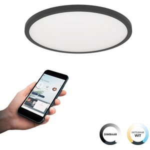 EGLO connect.z Sarsina-Z Plafondlamp - Ø 45 cm - Zwart|Wit - Dimbaar