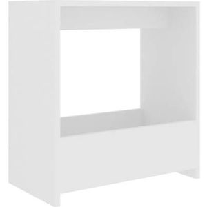 vidaXL Bijzettafel Wit