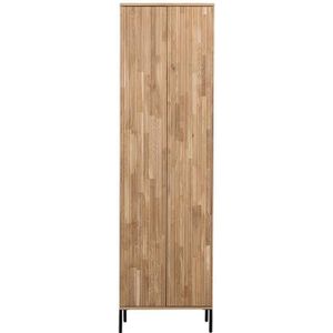 WOOOD - Gravure Hoge Kast - Eiken - Naturel - 210x60x42