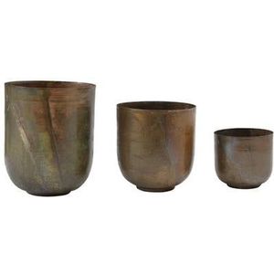 PTMD Ziggi Copper patina iron pot round high SV3
