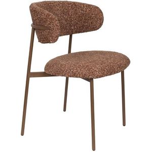 Giga Meubel - Eetkamerstoel Oranje - 57,5x57x78,5cm - Claes - Set van 2