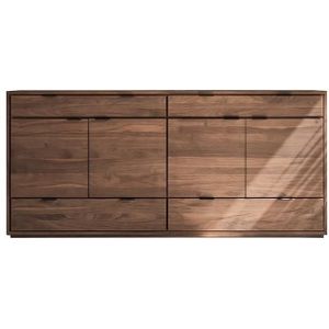 Tikamoon - Senson - Massief notenhouten dressoir 200 cm