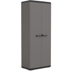 Keter - Più Multipurpose Opbergkast - Donkergrijs/Zwart - Kunststof - 3 Planken