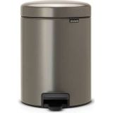 Brabantia NewIcon Prullenbak Afvalscheiding - 2 x 2 liter - Platinum