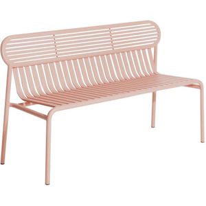 Petite Friture Week-end tuinbank met rugleuning blush