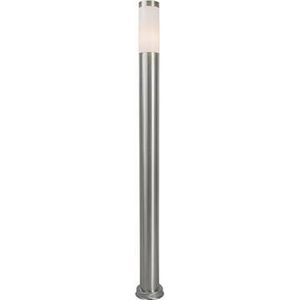 QAZQA Rox - Moderne Staande Buitenlamp - Staande Lamp Voor Buiten - 1 Lichts - H 1100 Mm - Staal