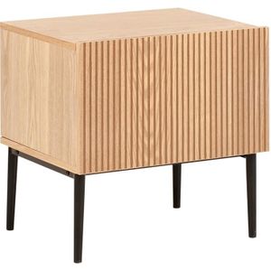 Beliani - BLYTHE - Nachtkastje - Lichthout - MDF
