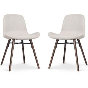 Nolon Nena-Fé Eetkamerstoelen Set van 2 - Beige - Walnoot