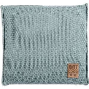 Knit Factory Jesse Sierkussen - Stone Green - 50x50 cm