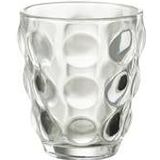 J-Line Bubble glas - drinkglas - transparant - 6 stuks - woonaccessoires