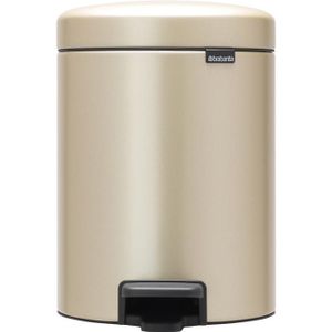 Brabantia NewIcon Prullenbak - 5 liter - Metallic Gold