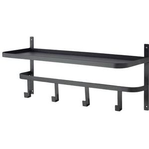 LOFT42 Shelf Kapstok - Zwart – Metaal – 4 Haken