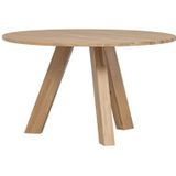 WOOOD Rhonda Ronde Eettafel - Eiken - Naturel - 77x129x129