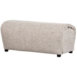 WOOOD Baggy Hocker- Geweven Stof - Naturel Melange - 46x91x50