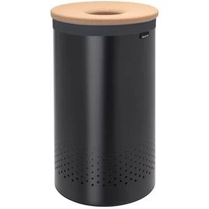 Brabantia Wasbox 60 L - Zwart / Kurk