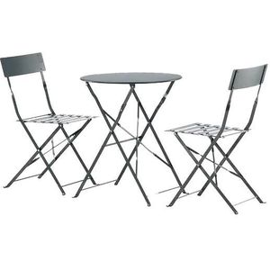 Nest outdoor Lovisa metalen tuinset donkergrijs