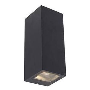 QAZQA baleno - Moderne Wandlamp Up Down voor buiten - 2 lichts - D 92 mm - Zwart - Buitenverlichting