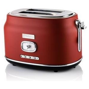 Westinghouse Retro Broodrooster - 2 Slice Toaster - Rood - Met Warmhoudrek