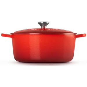 Le Creuset - Braadpan Signature - Kersenrood - Gietijzer - Ø 30 cm