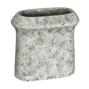 PTMD Nimma Grey cement pot wide top oval M