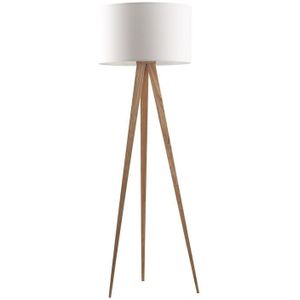 Zuiver Tripod Vloerlamp/ Staande driepoot lamp Wood Wit