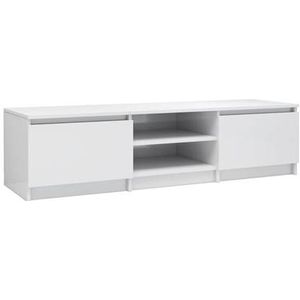 vidaXL Tv-meubel Hoogglans wit