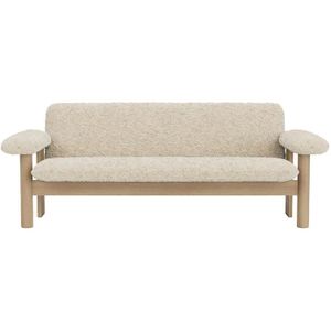Audo Copenhagen Brasilia 2-zits bank naturel eiken Sheepskin Nature